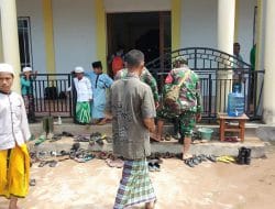 Tingkatkan Keimanan dan Ketaqwaan, Satgas TMMD Ke-111 Kodim 1207/Pontianak Luangkan Waktu Untuk Beribadah