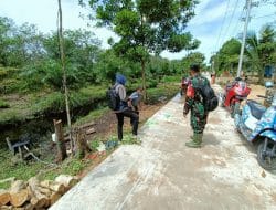 Dinas PU Kabupaten Kubu Raya Cek Kualitas Pekerjaan Fisik TMMD Ke-111 Kodim 1207/Pontianak