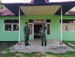 Dandim 1207/Pontianak Mengecek Posko TMMD Ke-111 di Desa Kuala mandor B   