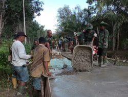 Hari Ke-13 Pencapaian Pekerjaan TMMD Ke-111 Kodim 1207/Pontianak   