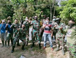 Ketua Tim Wasev Tak Sengaja Reuni Bareng Mantan Anggota di Lokasi TMMD Ke-111 Kodim 1207/Pontianak