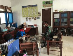 Satgas TMMD Ke-111 Kodim 1207/Pontianak KunjungiSMPN 21 Kuala Mandor B