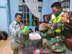 Satgas TMMD Ke-111 Kodim 1207/Pontianak Sambangi Rumah Ketua RT