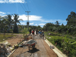 Berpacu Dengan Waktu, Satgas TMMD Ke-111 Kodim 1207/Pontianak Kebut Pengerjaan Fisik   
