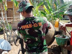 Prajurit Yonkav 12/Beruang Cakti Sukseskan TMMD Ke-111 Kodim 1207/Pontianak