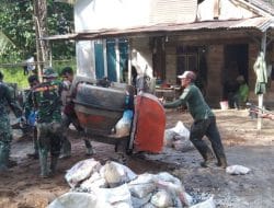 Satgas TMMD Ke-111 Kodim 1207/ Pontianak Terus Berjuang di Desa Kuala Mandor B