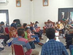 Anggota Satgas TMMD Ke-111 Kodim 1207/Pontianak Mengikuti Rapat Pembangunan Bina Marga