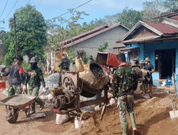 Mesin Molen Berbunyi dilokasi TMMD Tanda Pengecoran di Mulai
