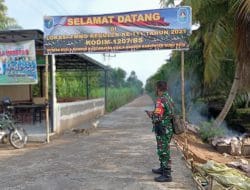 Jalan Mulus Berkat Kerja Keras Tulus dan Ikhlas Satgas TMMD Ke-111 Kodim 1207/Pontianak Bersama Warga Dusun