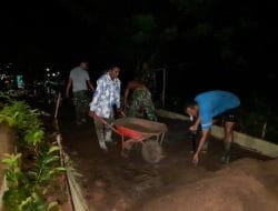 Satgas TMMD Ke-111 Kodim 1207/Pontianak Bekerja Tak Kenal Lelah