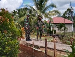 Pastikan Pelaksanaan TMMD Ke-111 Tidak Terkendala, Kasdim 1207/Pontianak Tinjau Lokasi   