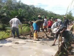 Bala Bantuan Untuk Satgas TMMD Ke-111 Kodim 1207/Pontianak   