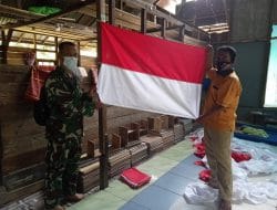 Pak Munagi Sang Penjahit Bendera Merah Putih di Lokasi TMMD Ke-111 Kodim 1207/Pontianak   