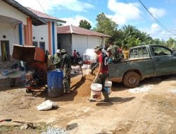 2 Unit Tank Tempur Diturunkan Satgas TMMD Ke-111 Kodim 1207/ Pontianak   