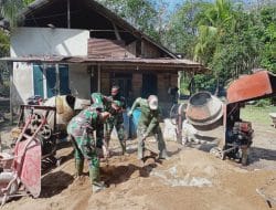 Lewat Komsos, Satgas TMMD Ke-111 Kodim 1207/Pontianak Hadirkan Persaudaraan Bersama Warga   