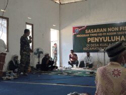 Danramil 1207-06/Sungai Ambawang Berikan Wawasan Kebangsaan dan Bela Negara di Lokasi TMMD Ke-111 Kodim 1207/Pontianak   