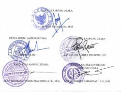 Forkopimda Lampura Teken Surat Edaran Penanggulangan Pandemi Covid-19