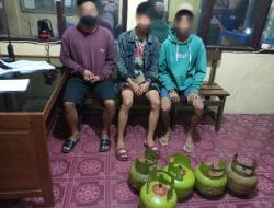 Tiga Remaja Pencuri Tabung Elpiji 3 Kg Dibekuk Polisi