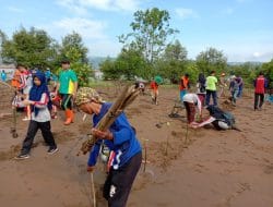 Penanaman Mangrove Berdampingan Pendirian Saung “Papat Kiblat Limo Pancer” Mulai Dibangun di Pacitan