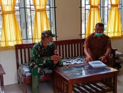 Agar Target Serbuan Vaksinasi Tercapai, Satgas Koordinasi Serbuan Vaksinasi dengan Kapuskesmas di TMMD Kodim Tapsel