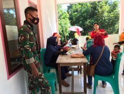 Satgas TMMD Dampingi Kegiatan Posyandu