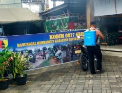 Digunakan Poskotis TMMD, Balai Desa Siwalan Juga Disemprot Disinfektan