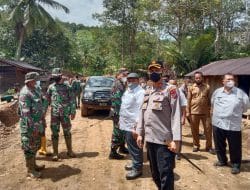 Kapolres Dampingi Bupati Tapsel Tinjau Lokasi TMMD Kodim 0212/TS
