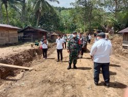 Dansatgas Dampingi Bupati Tapsel Tinjau Langsung Jalan Baru di TMMD kodim Tapsel