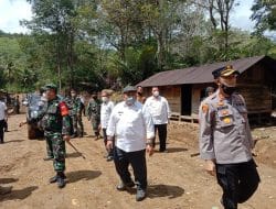 Penyambutan Secara Sederhana Kunjungan Bupati Tapsel Tinjau Lokasi TMMD Kodim 0212/TS