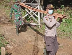 TNI-Polri Sukseskan TMMD ke 111 Kodim 1202/Singkawang Bangun Desa Perbatasan