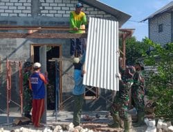 Satgas TMMD 111 Kodim 0817/Gresik Cekatan Rehab Rumah