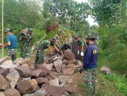 Potret Gotong Royong Satuan Satgas TMMD Reguler 111
