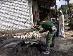 Tetap Bekerjasama, Karena Pelaksanaan TMMD di Desa Siwalan Tidak Hanya Pada Satu Pekerjaan