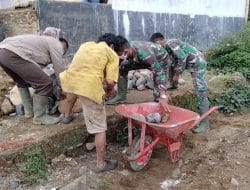Keseriusan Giat Langsir Batu di TMMD Kodim Tapsel