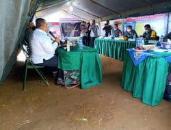 Dansatgas Memaparkan Kegiatan Non Fisik Penyuluhan Pertanian dan Bantuan Bibit ke Tim Masev TNI AD