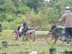 Semangat Pulang Pergi Dari Rumah Ke Lokasi TMMD Ke-111 Oleh Anggota Kodim 1202/Skw