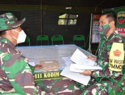 Tim Masev Mayjen TNI Eka Wiharsa Menerima Laporan Tertulis TMMD Kodim Tapsel