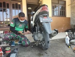 Tentara Ahli Bengkel Motor, Dilokasi TMMD TMMD Bantu Bengkel