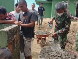 Gembira dan Haru, Bangun MCK Umum masjid Desa di TMMD Kodim Tapsel