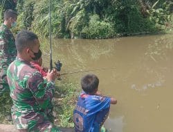 Satgas TMMD Kodim Tapsel, Ternyata Jago Mancing