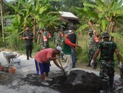 TMMD Ke-111 Kodim 0817/Gresik Melestarikan Budaya Gotong-Royong