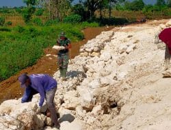 TPT Sepanjang 113 Meter di Bangun Satgas TMMD Bersama Warga