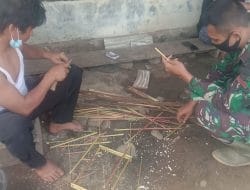 Satgas TMMD Kodim Tapsel Berikan Motivasi Pelaku UMKM Sangkar dan Ternak Burung
