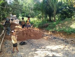 Inilah Keceriaan Anak-anak di Lokasi TMMD Ke 111 kodim 1202/Skw