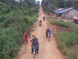 Dansatgas TMMD Ke 111, Blusukan Ke Sasaran Fisik Gunakan Motor Trail
