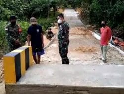 Dansatgas TMMD Ke-111 Kodim 1202/Skw Meninjau Langsung Pembangunan Box Jembatan