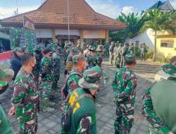 Apel Rutin Pagi Personil Dan Warga di TMMD Ke-111 Siwalan