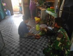 Nikmati Hidangan Sambal Ala Satgas TMMD Regtas Ke 111 Kodim 1202/Skw