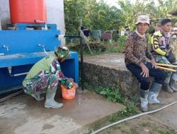 Anggota Satgas TMMD Berkoordinasi Sebelum Bekerja