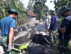 Satgas TMMD dan Warga Sama-Sama Saling Membutuhkan Untuk Kesuksesan Pembangunan